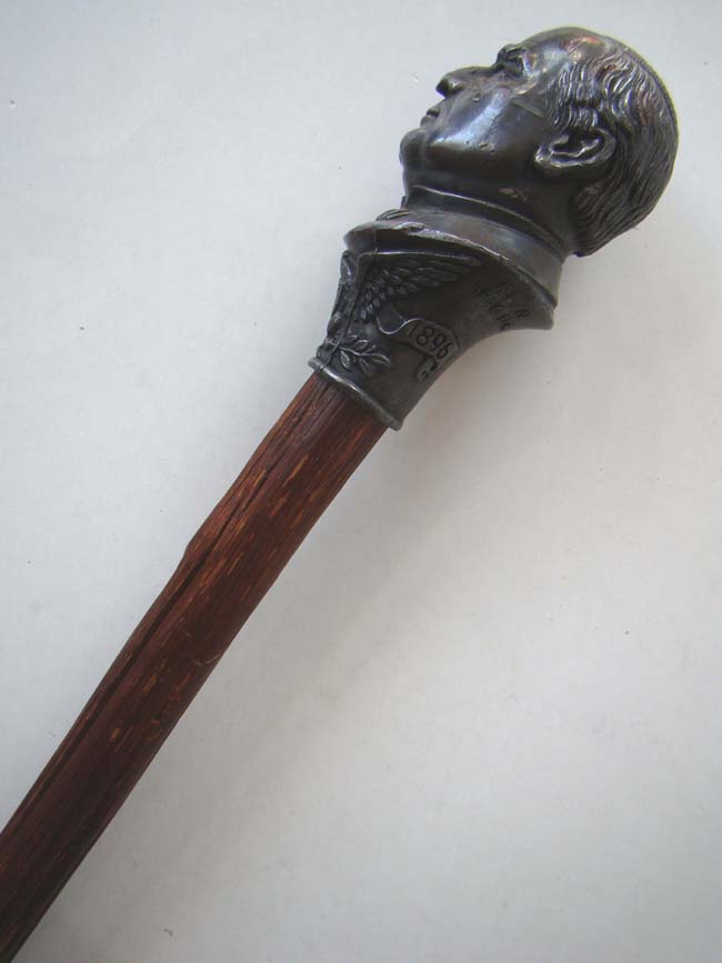 A William McKinley Figural Campaign Cane from his 1896 campaign for President of the United States